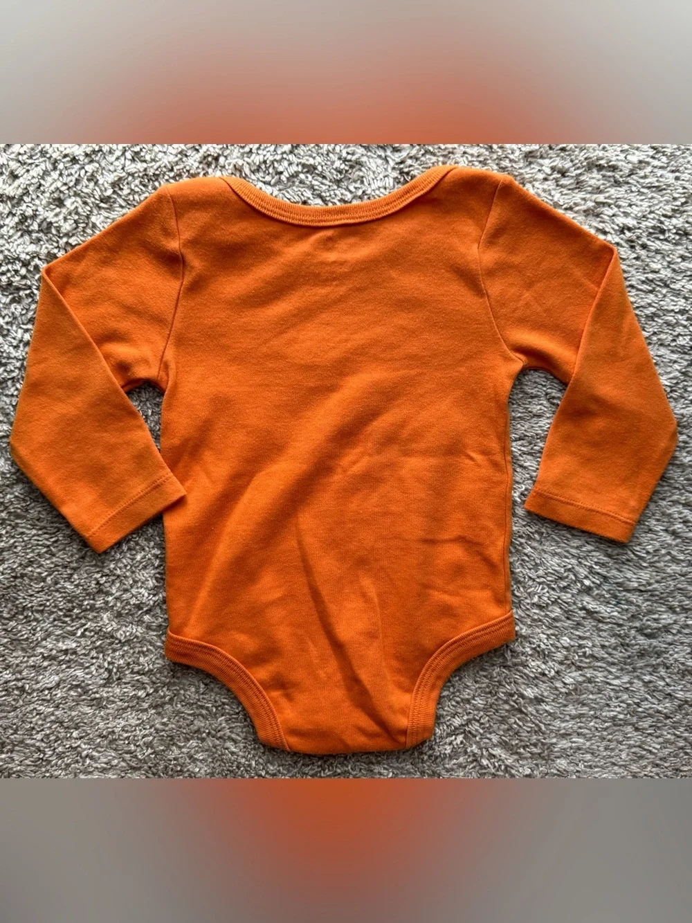 Lullaby Lane I Love Papasauruses Dinosaur Long Sleeve Bodysuit 18M Orange